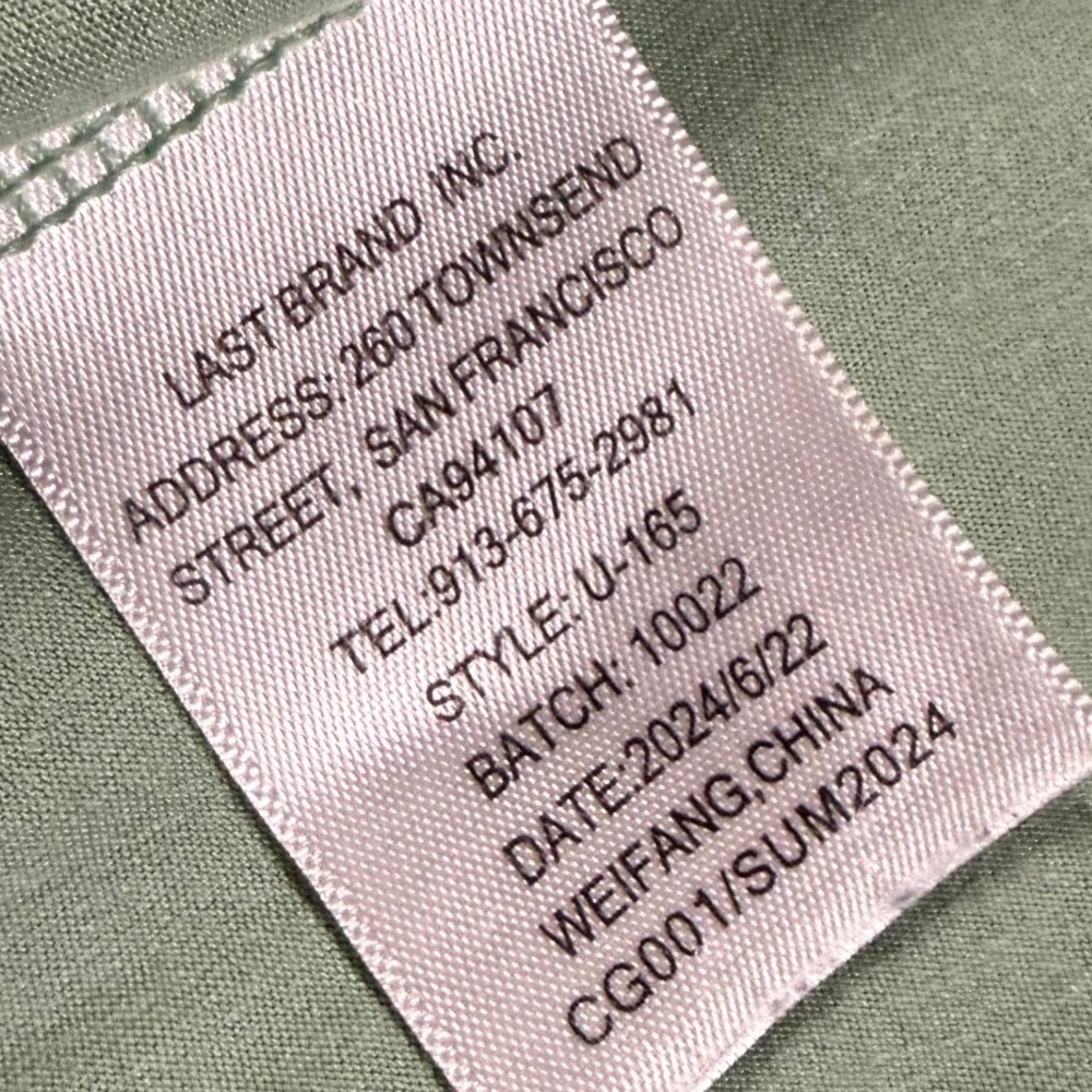 Quince M Sage Green Bamboo Sleep Bag Blanket Zip Up 1.0 TOG 6-8 Month All Season - Picture 6 of 10